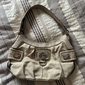 Guess Vintage Cream Designer Shoulder Bag